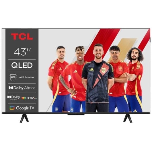 Tv Qled 4k 43'' 109 2 Cm 43p7k Tcl - vue 3