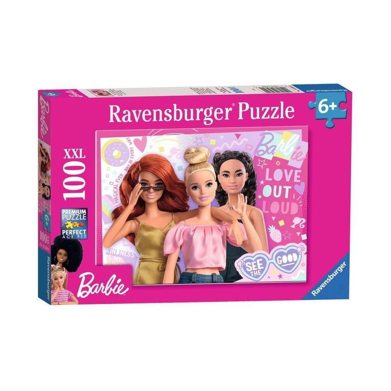 Puzzle 100 pièces : Barbie : Toujours voir le bon côté Ravensburger France - vue 3