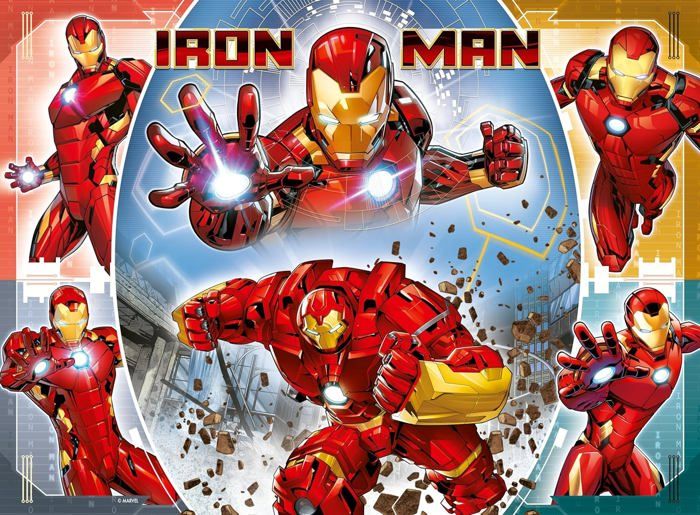Puzzle 100 pièces : Le puissant Iron Man Marvel Avengers Ravensburger France - vue 6
