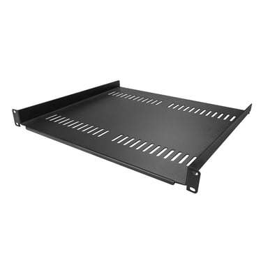 StarTech.com Lote de 2 Estantes 1U para Rack de Servidor, Estante Cantilever Universal Ventilada para Montaje en Rack, para Rack/Armario de 19'', Acero Robusto, Capacidad de 20kg, Plataforma de 40cm de Profundidad