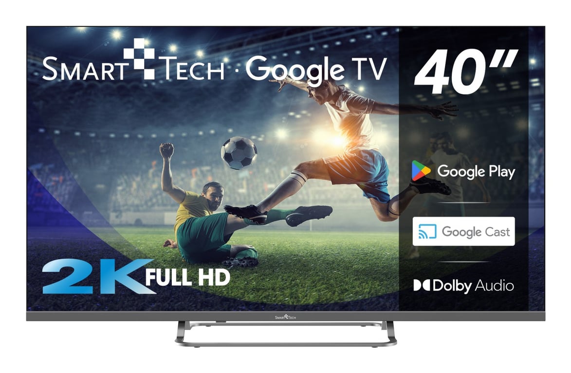 Smart Tech TV Full HD 40FG01V 40 100 cm Smart TV Google TV HDMI USB HEVC Dolby Audio HDR 10 CHROMESCAST Google Assistant - vue 3