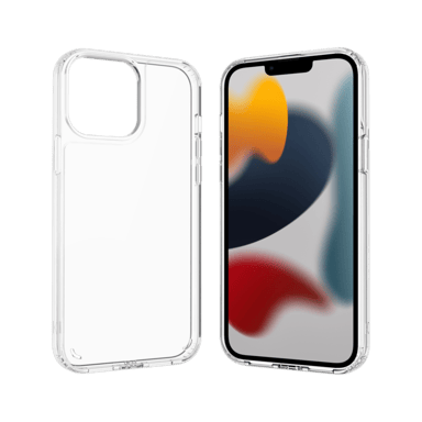 Coque antibactérienne antichoc hybride invisible pour Apple iPhone 13 Pro Max, Transparente