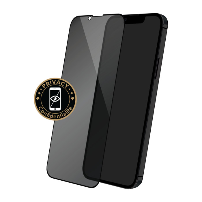 Protection d'écran Privée en verre trempé (100% de surface couverte) pour  Apple iPhone 13 Pro Max, Noir - The Kase