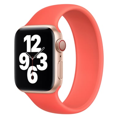 Bracelet Boucle unique en Silicone pour Apple Watch | 44/45/46/49 mm - Taille 11 - Pink Citrus