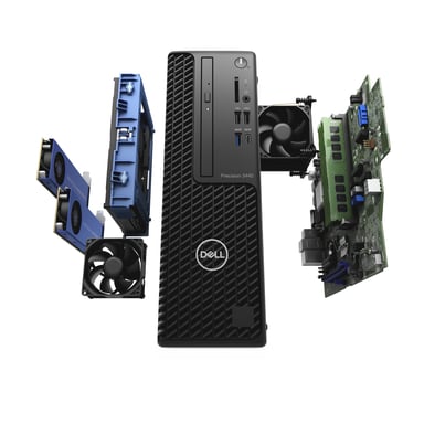 DELL Precision 3440 Intel® Xeon® W W-1250 16 GB DDR4-SDRAM 512 GB SSD Windows 10 Pro SFF Workstation Nero