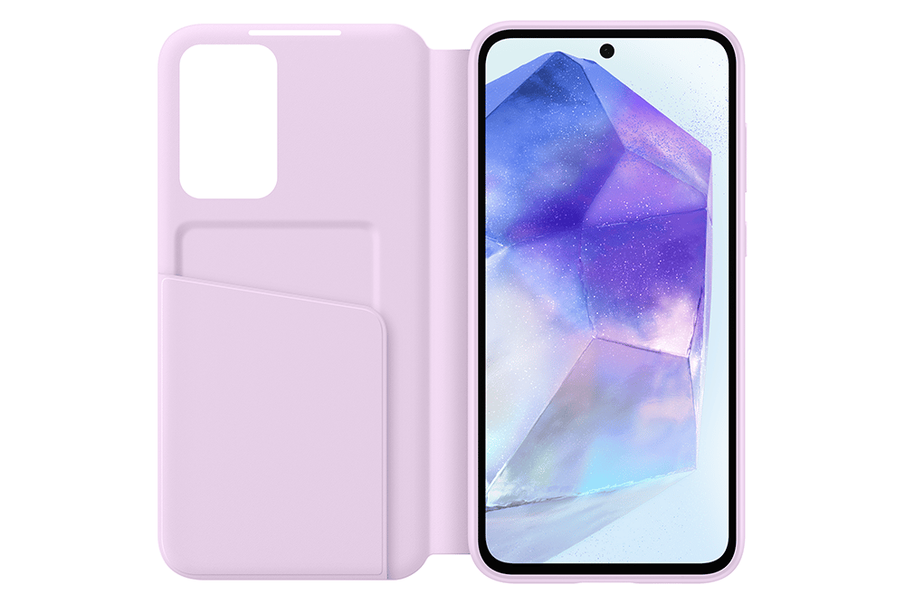 Etui Samsung Galaxy A55 5G Lavande Porte carte intégré Contrôle tactile - vue 3