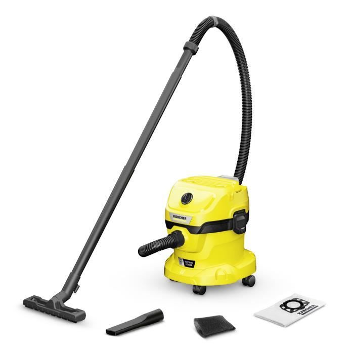 Aspirateur eau et poussieres sans fil WD 2-18 V-12/18 (sans batterie) KARCHER - Neuf