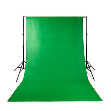 Kit Fond Vert Studio avec Support et Trépieds Noir