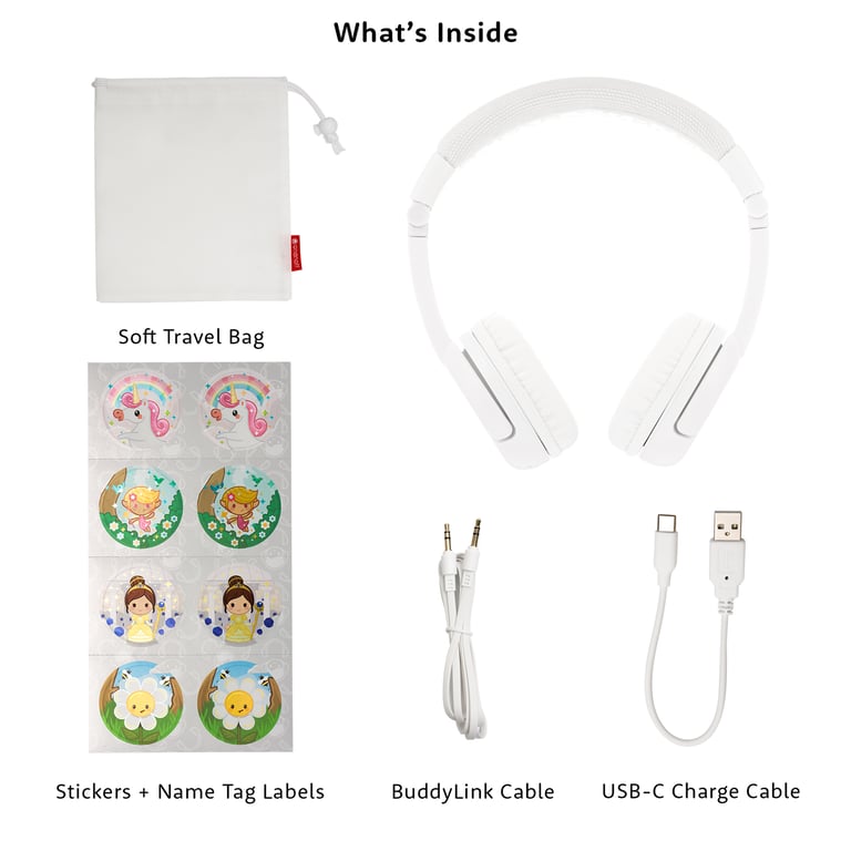 Buddyphones PLAY + Auriculares Blanco