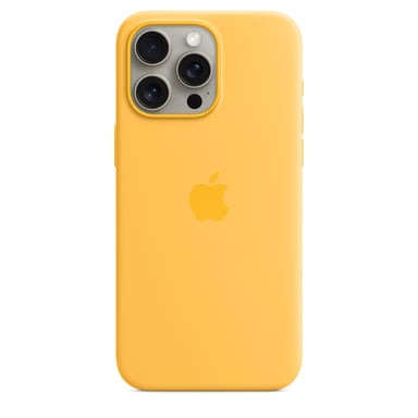 Custodia Apple in silicone con MagSafe per iPhone 15 Pro Max - Apple iPhone 15 Pro Max Sunburst