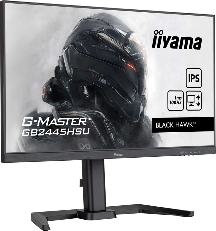 iiyama G Master GB2445HSU B2 23.8" LED IPS FullHD 100Hz Altavoces Altura Ajustable Adaptive Sync - vue 4