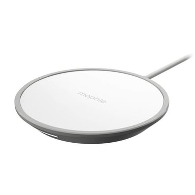 mophie Wireless charging pad with E.U. Plug Adapter Casque, Smartphone Blanc Secteur Recharge sans fil Intérieure