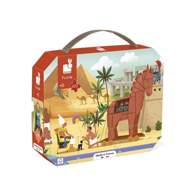Puzzle de historia antigua - 100 piezas educativas para niños