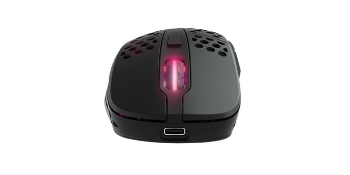 CHERRY XTRFY M4 RGB ratón Juego mano derecha RF Wireless + USB Type-C Óptico 19000 DPI