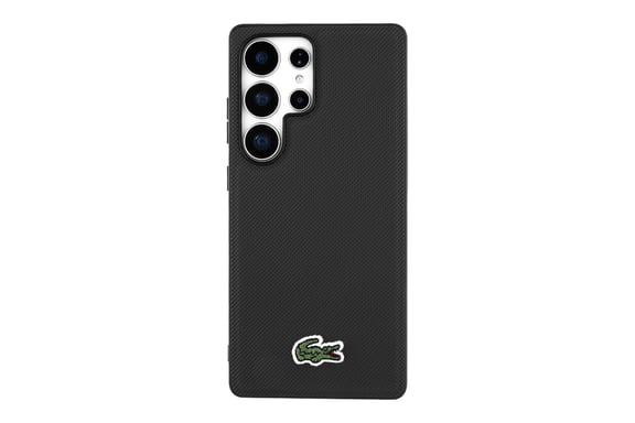 Custodia magnetica per Galaxy S25 Ultra Piqué Lacoste Fissaggio sicuro ed elegante
