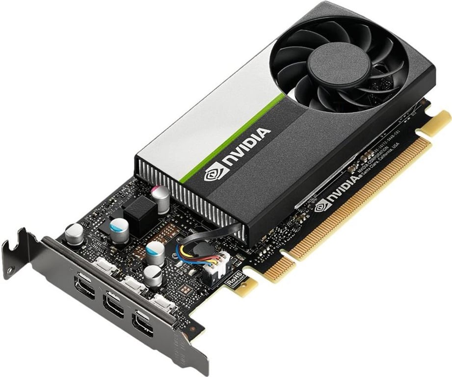 NVIDIA T400 Carte graphique T400 4 Go GDDR6 PCIe 3.0 x16 3 x Mini DisplayPort - vue 2