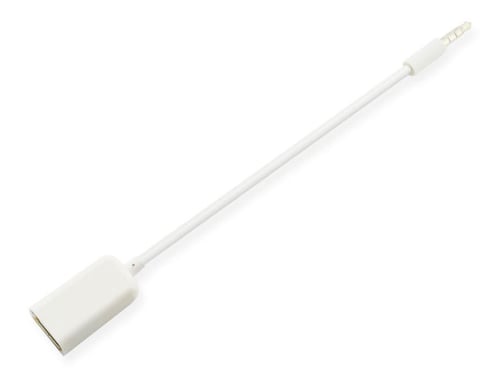Microconnect AUDUSBFW cavo audio 0,2 m 3.5mm USB tipo A Bianco (Adapter 3.5mm to USB A female - White Color, 20cm - Warranty: 12M)