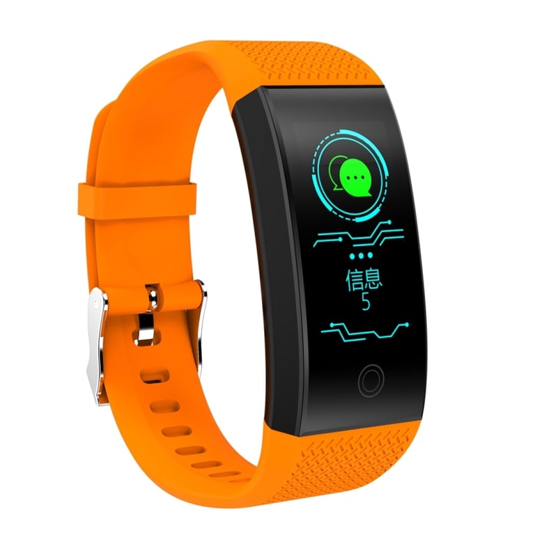 Bracelet Connecté Etanche Smartwatch Montre Cardio IP67 Traceur Fitness  Orange YONIS - Yonis