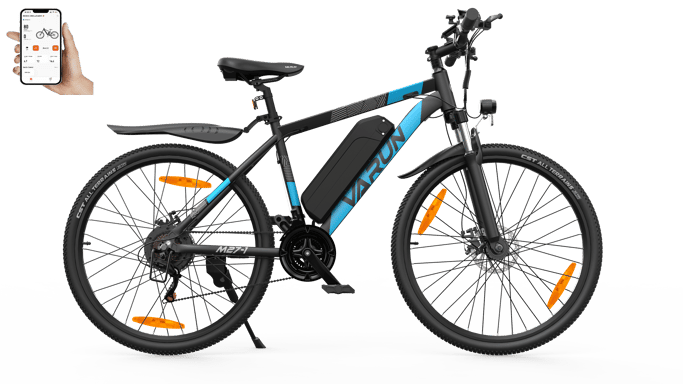 Bicicleta eléctrica VARUN M27-1 Pro para adultos con motor de 250 W y batería de 48 V y 13 AH