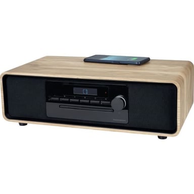 Microsistema Bluetooth - THOMSON - Negro - FM/CD/MP3/USB/Inducción, 60W, Ecualizador, Mando a distancia, Alimentación 230V