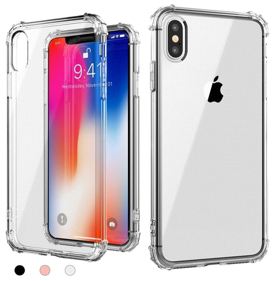 Pack Protection pour IPHONE X APPLE (Coque Silicone Anti-Chocs + Film Verre Trempe)