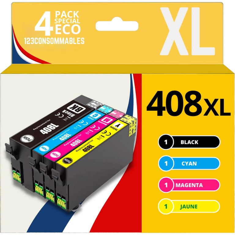Pack compatible avec Epson 4 cartouches Neuf
