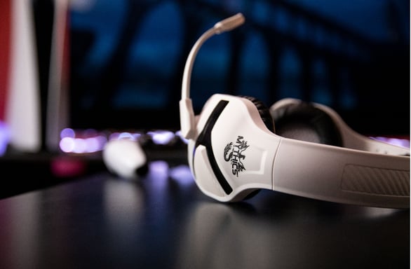 Konix Nemesis PS5 Auriculares con cable Diadema Play Negro, Blanco