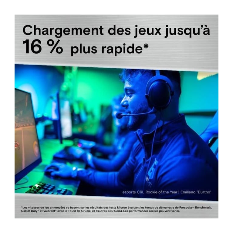Crucial T500 avec dissipateur - vue 4