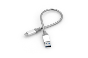 Verbatim Cable de carga y sincronización de acero inoxidable USB-C a USB-A USB 3.1 GEN 2 30 cm