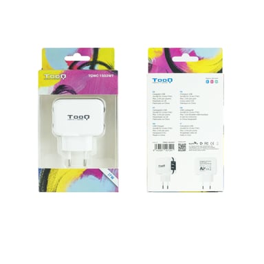 Tooq Caricatore di rete Usb 2Xusb 5V 3,4A