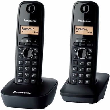 Panasonic KX-TG1612 Telefono DECT con ID chiamante nero