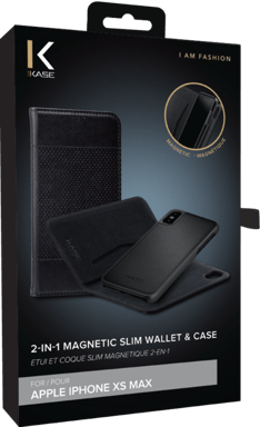Custodia magnetica sottile GEN 2.0 2-in-1 e guscio per Apple iPhone XS Max, nero