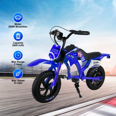 VéLo Électrique C6 | Moteur 200W | Batterie 25.2V 2.6Ah | Pneus 12 Pouces | Vitesse Max 16 km/h | Autonomie 12 km
