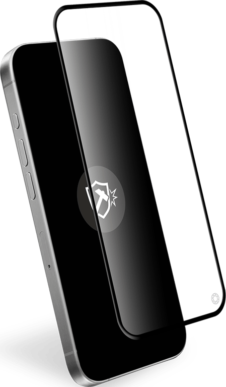 TIGER GLASS Protège écran Iphone 15 Plus Verre trempé recyclé Mat pas