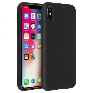 Carcasa iPhone X Forcell Soft Touch Silicona – Negro
