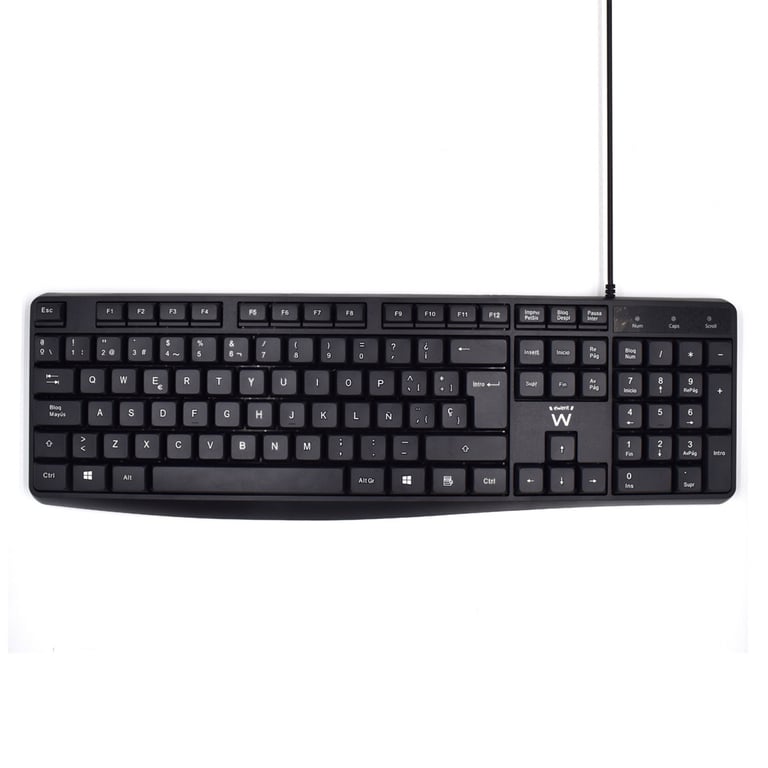 Ewent EW3001 clavier Bureau USB QWERTY Espagnole Neuf