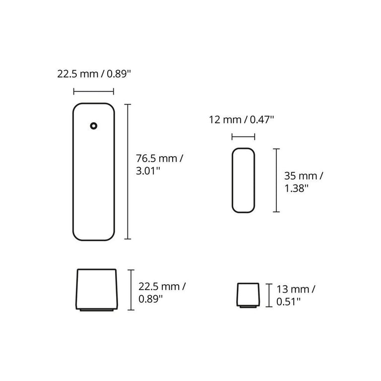 Lot de 2 capteurs de contact WIZ Home monitoring Notifications directes sur appli WIZ - vue 9