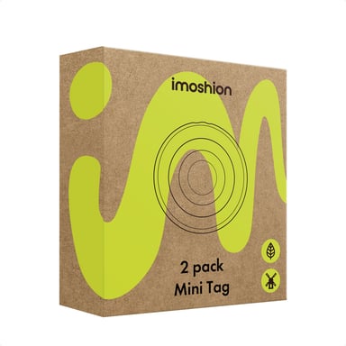 imoshion Wireless Tag - Tracker Bluetooth pour Android - 2 pack - Noir