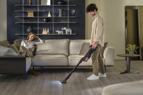 Hoover HF201H 011 Aspiradora escoba Batería Secar EPA Sin bolsa 1 L 195 W Magenta 2,5 Ah