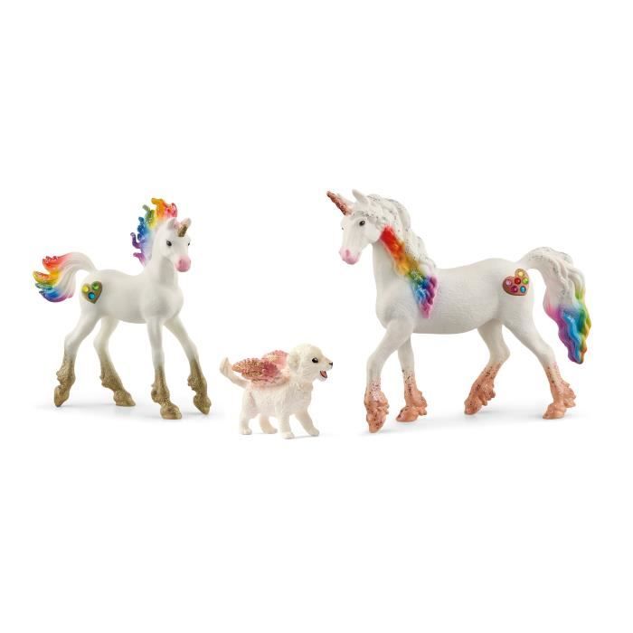 Schleich Kit Magique Bayala 3 Figurines Unicorn Pégase Aile Purpurine