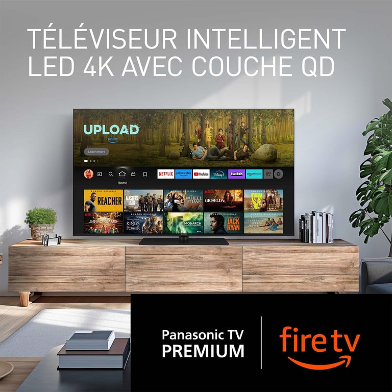 Panasonic TV 50W80AEZ Série W80 50 Pouces 4K Ultra HD LED Smart TV 2024 Fire TV Dolby Vision & Atmos Game Mode Plus Controle Vocal Alexa Airplay - vue 3