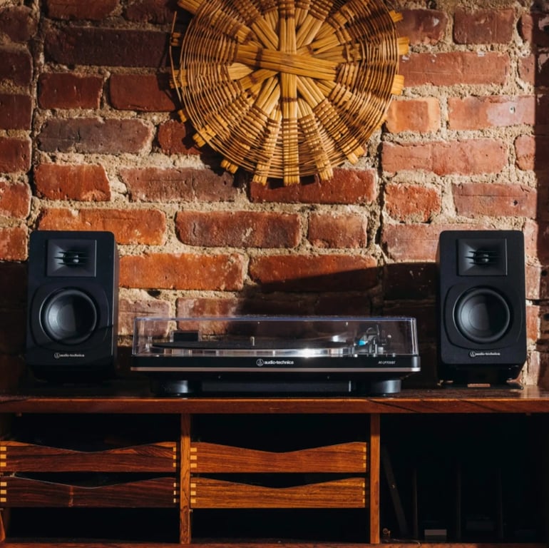 Enceintes Audio-Technica AT-SP3X – 2 Voies, 30 W, Bluetooth, USB, RCA - vue 2