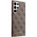 Funda Guess 4G Metal Gold Logo para Samsung Galaxy S23 Ultra, marrón