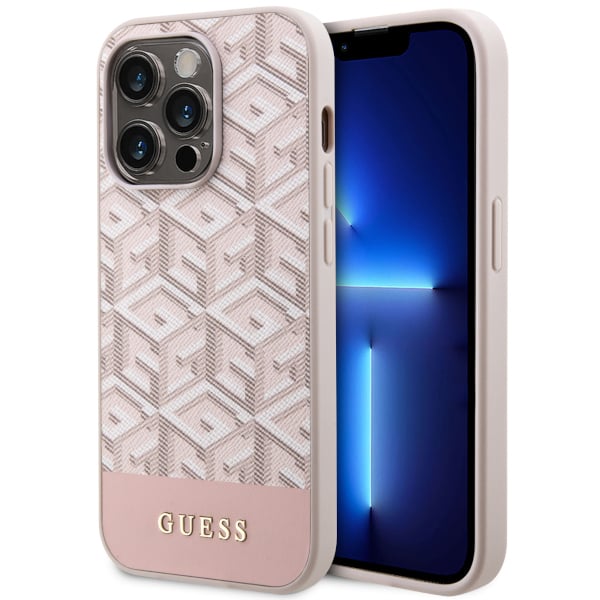 Guess Étui GCube Stripes pour iPhone 14 Pro MagSafe
