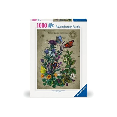 Puzzle - RAVENSBURGER - El círculo de la vida de las mariposas - 1000 piezas - Multicolor - a partir de 14 años