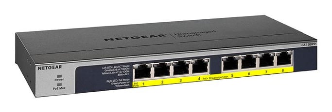8PT POE/POE+ GIGABIT