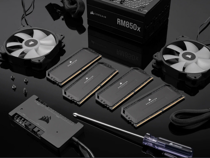 RAM DDR5 Corsair Dominator Platinum 6000 MHz CL30 RGB - vue 6