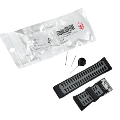 Correa de silicona compatible con Polar V800, Negro / Gris