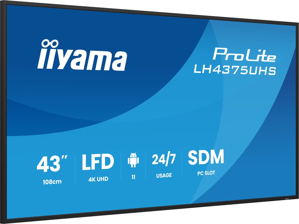 iiyama 43 LED ProLite LH4375UHS B2AG - vue 4