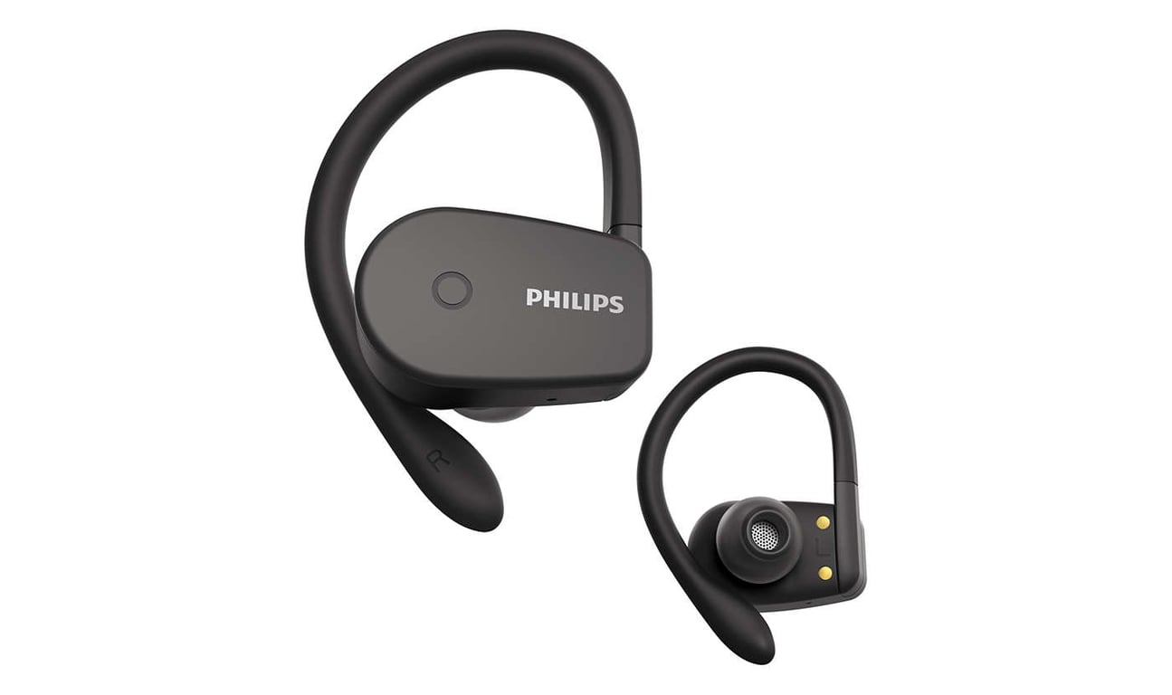 Philips TAA5205BK/00 écouteur/casque True Wireless Stereo (TWS) Crochets auriculaires, Ecouteurs Sports Bluetooth Noir